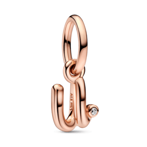 PANDORA pozlátená korálka písmeno U 782479C01