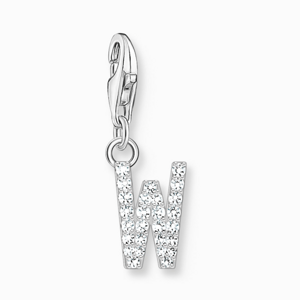THOMAS SABO strieborný prívesok charm letter W silver 1960-051-14