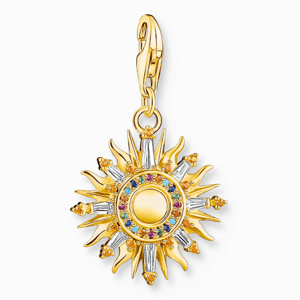 THOMAS SABO strieborný prívesok charm Colourful sun 1935-488-7