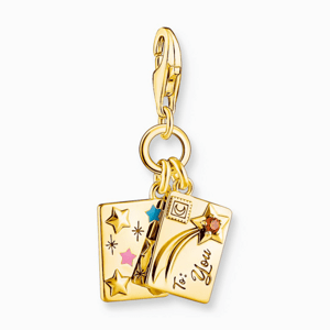 THOMAS SABO strieborný prívesok charm Letter gold 2065-414-7