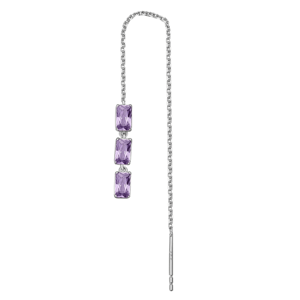 BROSWAY kusová náušnica Fancy Magic purple BWFMP23