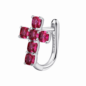 BROSWAY kusová náušnica Fancy Passion ruby BWFPR14