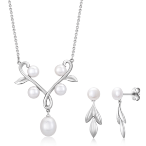 SOFIA strieborný set náušnice a náhrdelník WWPS170389E-1+WWPS170015N-1