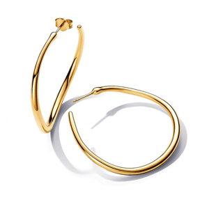 PANDORA ESSENCE pozlátené náušnice kruhy 263299C00