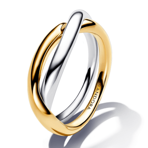 PANDORA ESSENCE pozlátený prekrížený prsteň 163262C00