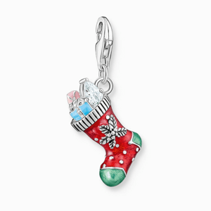 THOMAS SABO strieborný prívesok charm Vianočná ponožka 2199-691-7
