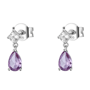 BROSWAY náušnice Fancy Magic purple BWFMP115
