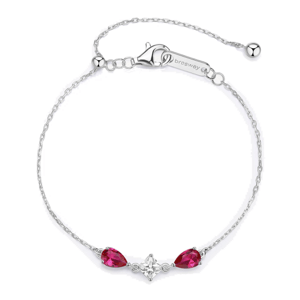 BROSWAY strieborný náramok Fancy Passion ruby BWFPR114