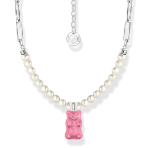 THOMAS SABO x HARIBO náhrdelník Pink goldbears & pearls KE2207-082-9