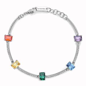BROSWAY strieborný náramok Fancy Joyful Rainbow BWFJR05