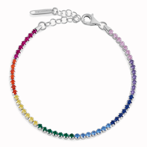 BROSWAY strieborný náramok Fancy Joyful Rainbow BWFJR08