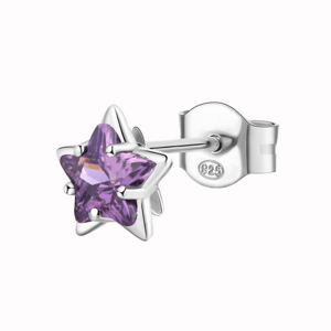 BROSWAY kusová náušnica Fancy Magic Purple BWFMP95