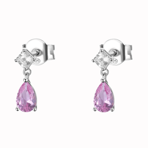 BROSWAY náušnice Fancy Vibrant Pink BWFVP115