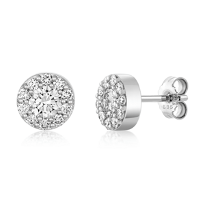 SOFIA DIAMONDS zlaté náušnice s laboratórnymi diamantmi 1,5 ct D-E/VS+ LABGER1000353WG