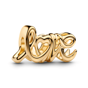 PANDORA pozlátená korálka Love 763055C00
