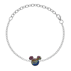 DISNEY strieborný náramok Mickey BS00025SRML-55.CS