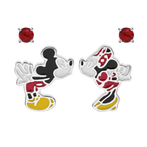 DISNEY strieborné náušnice Mickey a Minnie SS00004SRRL.CS