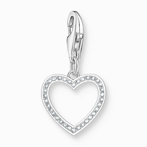THOMAS SABO strieborný prívesok charm Silver heart 2203-051-14