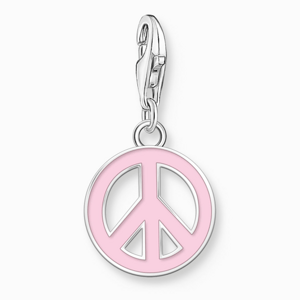THOMAS SABO strieborný prívesok charm Pink peace 2207-007-9