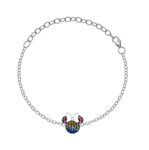 DISNEY strieborný náramok Minnie BS00026SRML-55.CS