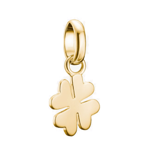 THOMAS SABO CONNECT strieborný prívesok charm Lucky clover gold-plated CC1202-413-39