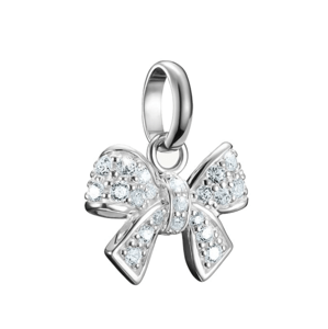 THOMAS SABO CONNECT strieborný prívesok charm Bow with stones CC1235-051-14