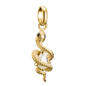 THOMAS SABO CONNECT prívesok charm Snake with stone gold-plated CC1264-565-14