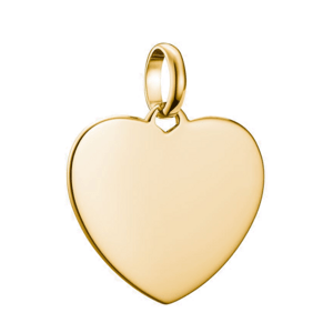 THOMAS SABO CONNECT strieborný prívesok charm Large heart gold-plated CC1274-413-39