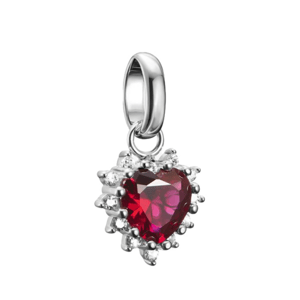 THOMAS SABO CONNECT strieborný prívesok charm True Romance red heart CC1279-013-10