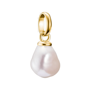 THOMAS SABO CONNECT strieborný prívesok charm Pearl gold-plated CC1282-430-14