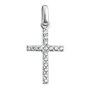 THOMAS SABO CONNECT strieborný prívesok charm Cross with stones CC1203-051-14