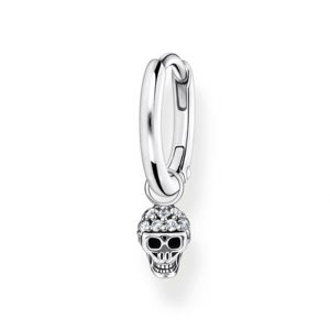 THOMAS SABO kusová náušnica Skull silver CR706-643-14
