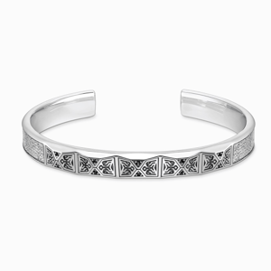 THOMAS SABO strieborný náramok Faceted design with black stones silver AR113-643-11