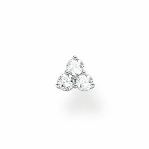 THOMAS SABO kusová náušnica White stones silver H2138-051-14