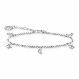 THOMAS SABO strieborný náramok Star & moon silver A1994-051-14-L19v
