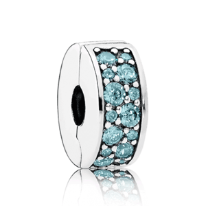 PANDORA korálka Modrozelená lesklá elegancia 791817MCZ