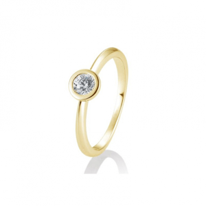 SOFIA DIAMONDS prsteň zo žltého zlata s diamantom 0,30 ct BE41/85131-6-Y