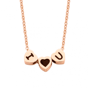 CO88 oceľový náhrdelník I ♥ you C88CN-26030