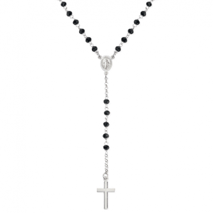 AMEN strieborný ružencový náhrdelník CROBN4