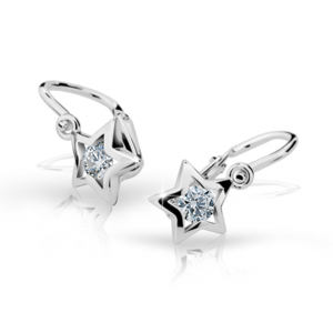 CUTIE DIAMONDS zlaté náušnice hviezdy C1942 ND1942-10-D-X-2