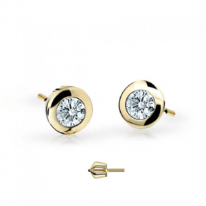 CUTIE DIAMONDS zlaté náušnice kruhy C1537 ND1537-30-D-X-1