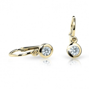CUTIE DIAMONDS zlaté náušnice kruhy C1537 ND1537-10-D-X-1