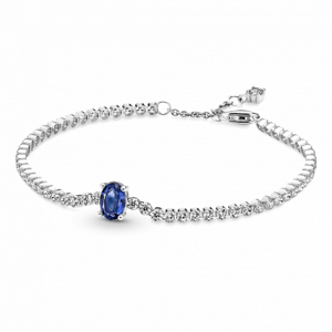 PANDORA náramok s modrým krištáľom 590039C01