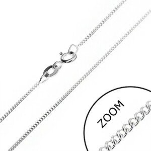 Jemná retiazka zo striebra 925 - husté očká, 1,2 mm