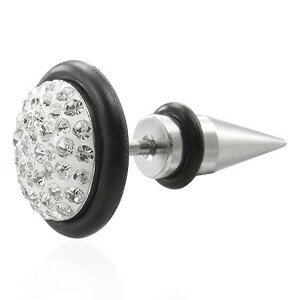 Falošný piercing - fake expander so zirkónmi