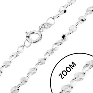 Retiazka zo striebra 925 - vlnité články v špirále, 1,5 mm