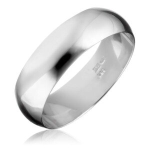Strieborná obrúčka 925 - hladký a lesklý povrch - Veľkosť: 53 mm