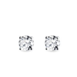 Náušnice z bieleho zlata s diamantmi 0,5 ct KLENOTA