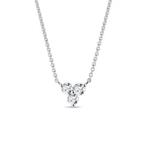 Zlatý minimalistický náhrdelník s diamantmi KLENOTA