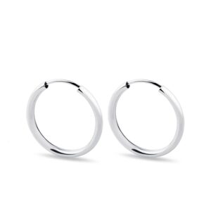 17mm zlaté minimalistické náušnice KLENOTA